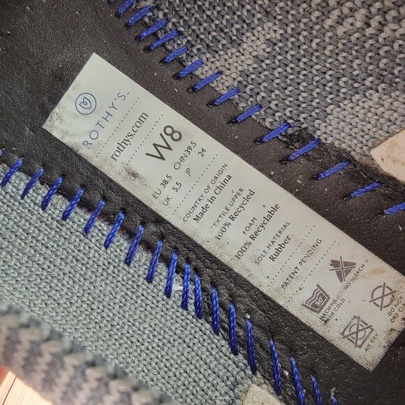 Rothy's Size 8 The Flat Retired Gray Camo Red Bottom Round Toe Ballet Flats - Picture 6 of 7